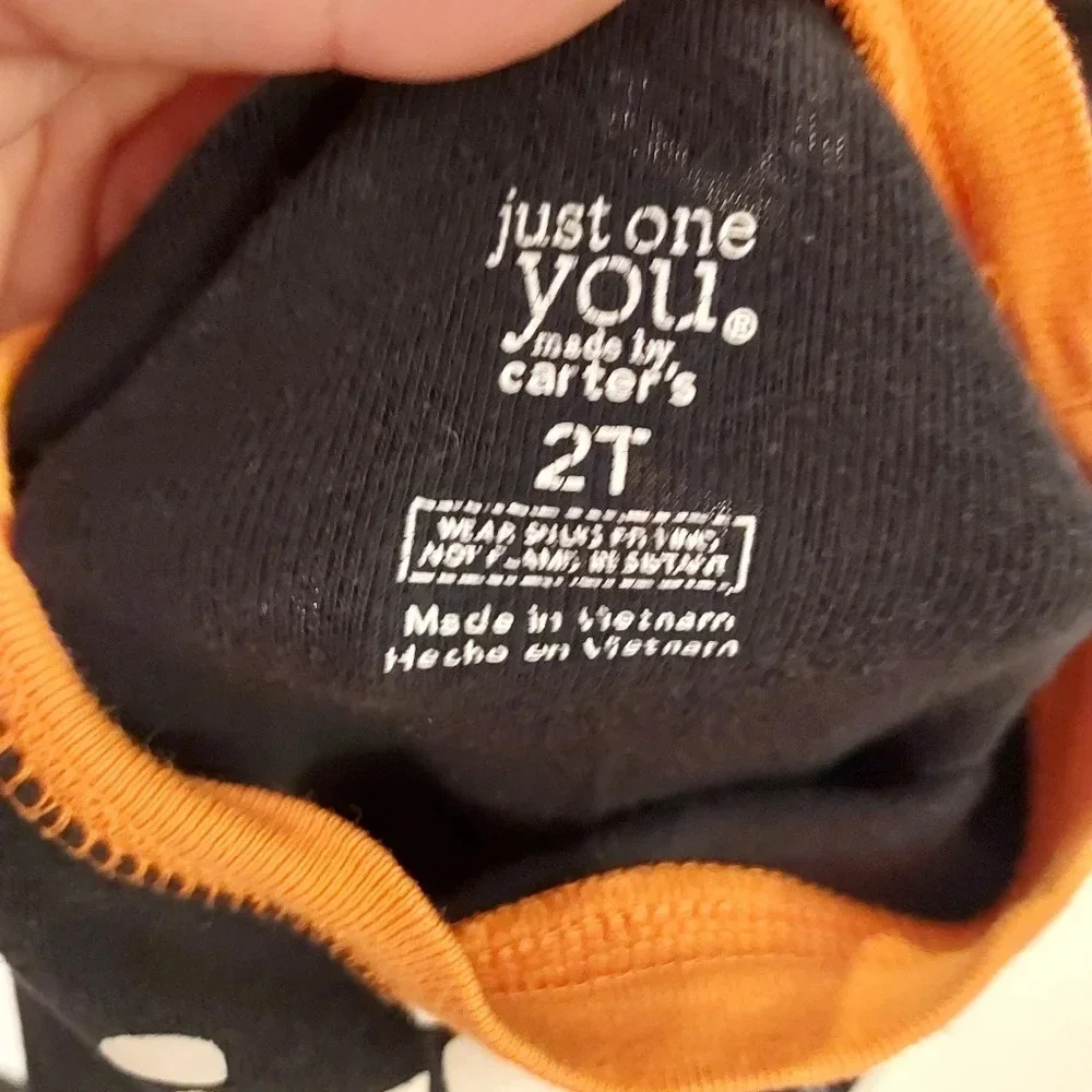 Lot of 2 Two Just One You by Carter's Halloween Pajama Sets in Size 2T